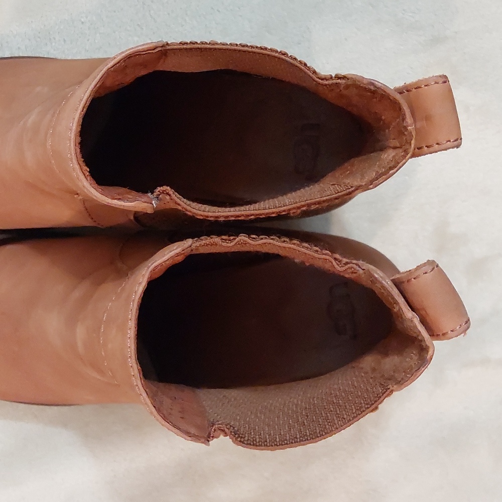 UGG Cobie II Chelsea boots in brown leather Womens Size 9 - Picture 8 of 10